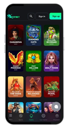 MystBet casino télécharger